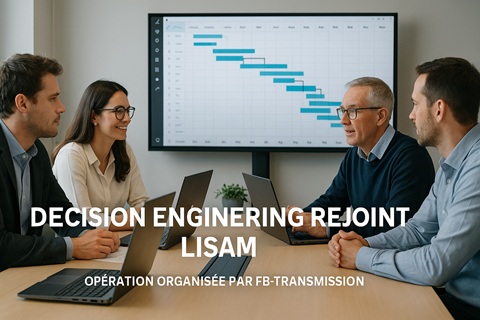 DECISION ENGINEERING (DECIS) rejoint le
groupe LISAM, opération organisée par FB
TRANSMISSION
