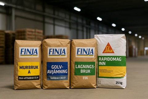 Le groupe suisse SIKA se renforce dans
les mortiers avec le suédois FINJA