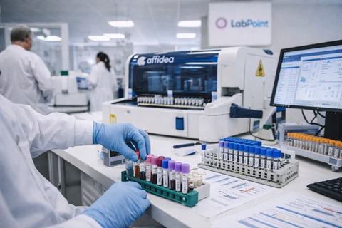 AFFIDEA devient actionnaire majoritaire
de LABPOINT SA
