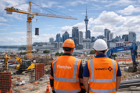 VINCI étend son implantation en
Nouvelle-Zélande avec le rachat de
FLETCHER CONSTRUCTION