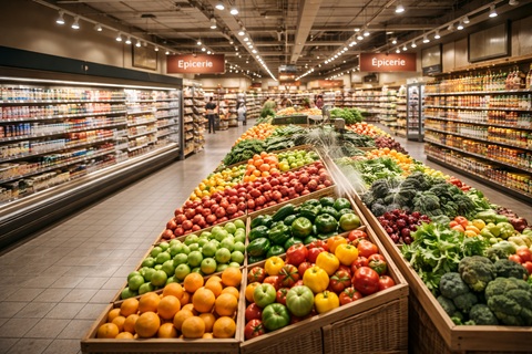 AUCHAN envisage de vendre 91
supermarchés au GROUPEMENT MOUSQUETAIRES
(INTERMARCHÉ)