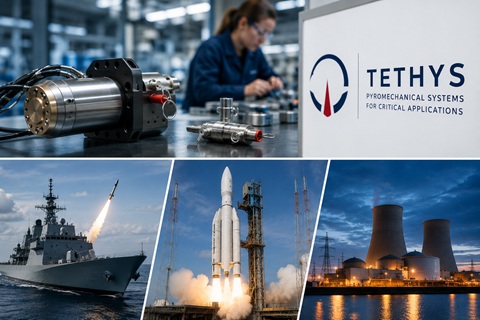 Conseillé par LARGILLIÈRE FINANCE,
TETHYS, spécialiste des systèmes
pyromécaniques pour applications...