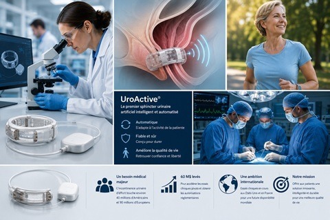 La medtech grenobloise UROMEMS lève 60
M€ pour développer son implant contre
l'incontinence