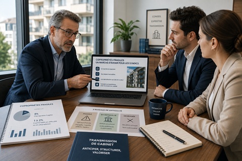 Copropriétés fragiles : un marché
d'avenir pour les syndics qui anticipent
leur transmission